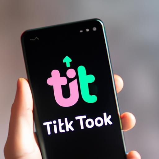 Người ăn mừng thành công trên TikTok, nắm điện thoại với logo AloTikTok trên màn hình