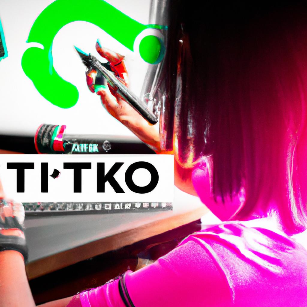 Người dùng tạo video hấp dẫn và sáng tạo trên TikTok Shop với hình ảnh và hiệu ứng thu hút.